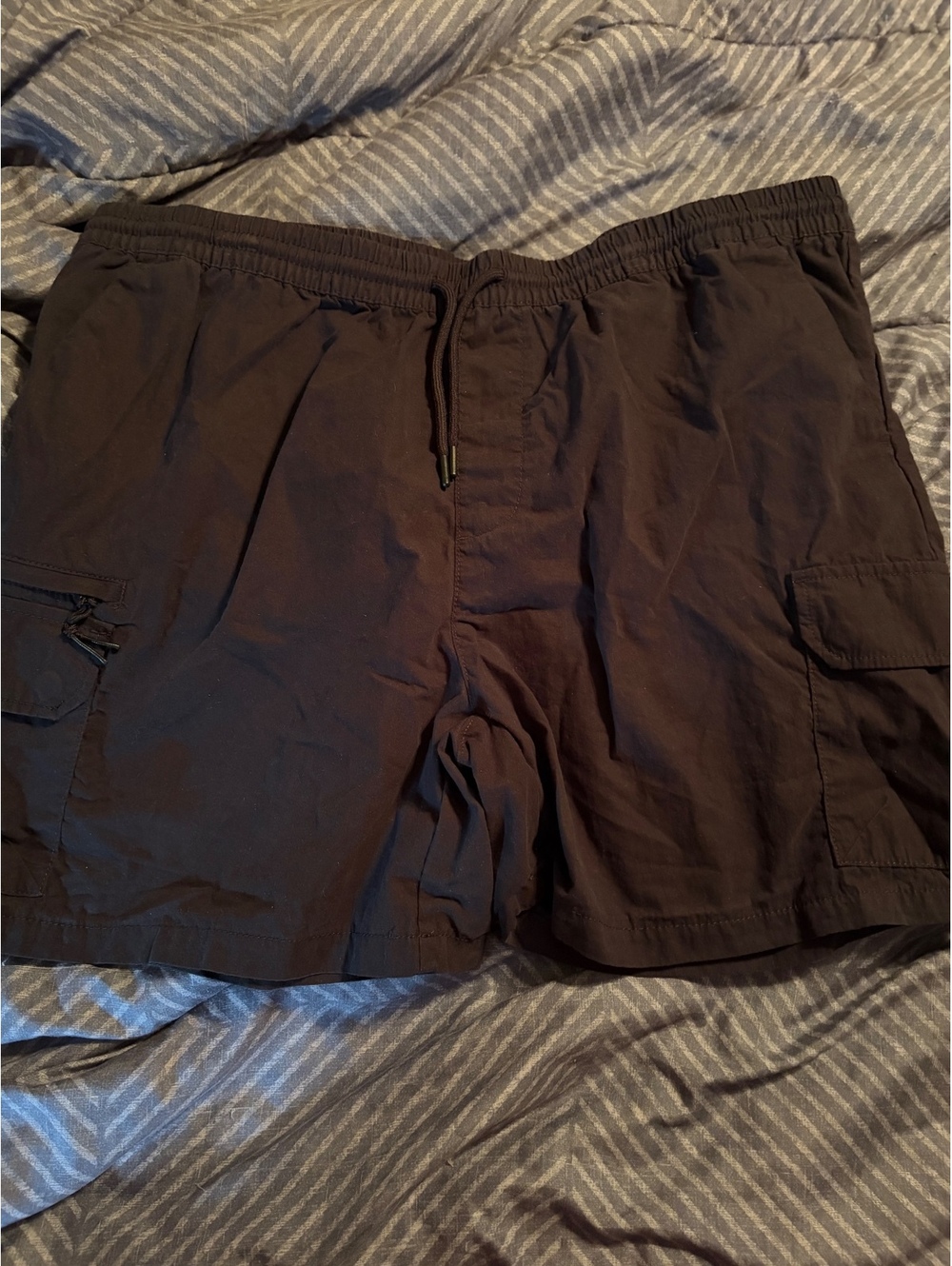 No Boundaries Men's XL Cargo Shorts Black